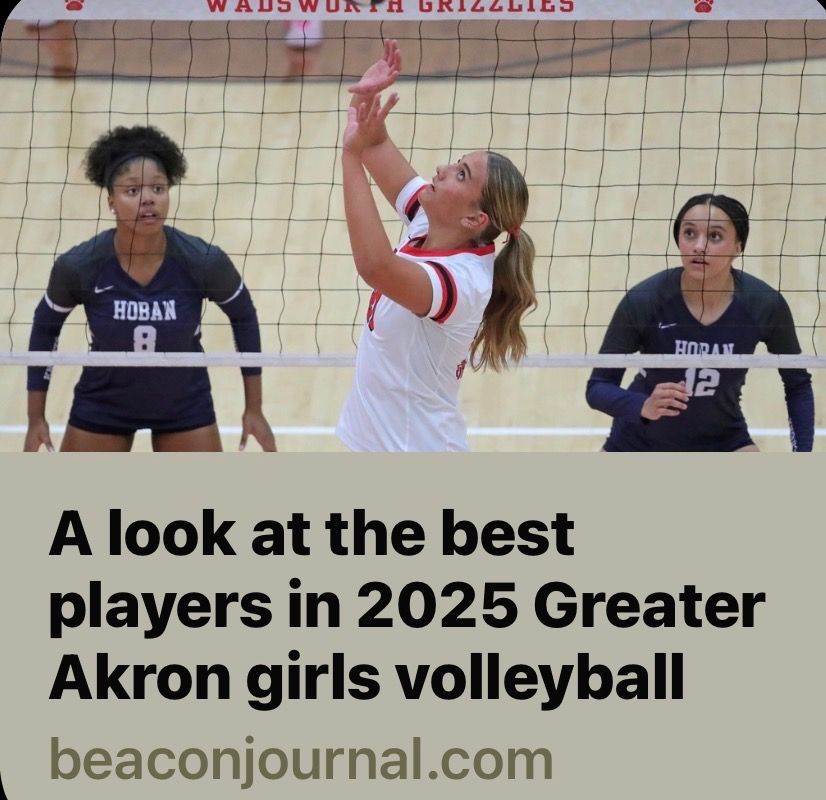 2026 01 06 Akron Beacon Journal Girls Volleyball Article Photo